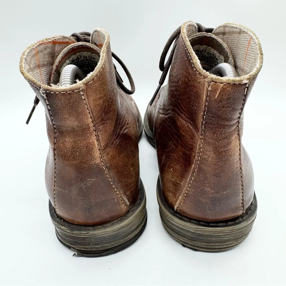 Bed Stu Men's Hoover Lace Up Chukka Boot Brown Distressed Size‎ 8.5 Minimalist